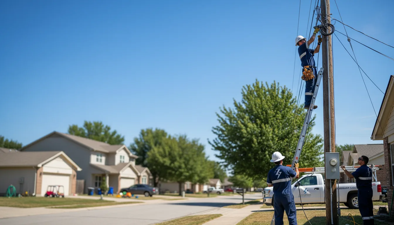 Residential electrician providing installation services in Vesper, WI